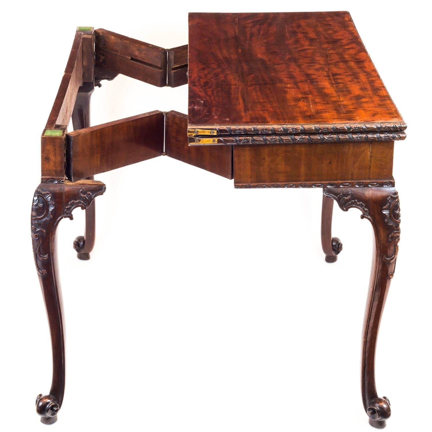 Карточный столик. Английская мебель Чиппендейл. Ломберный столик Тюдоров.