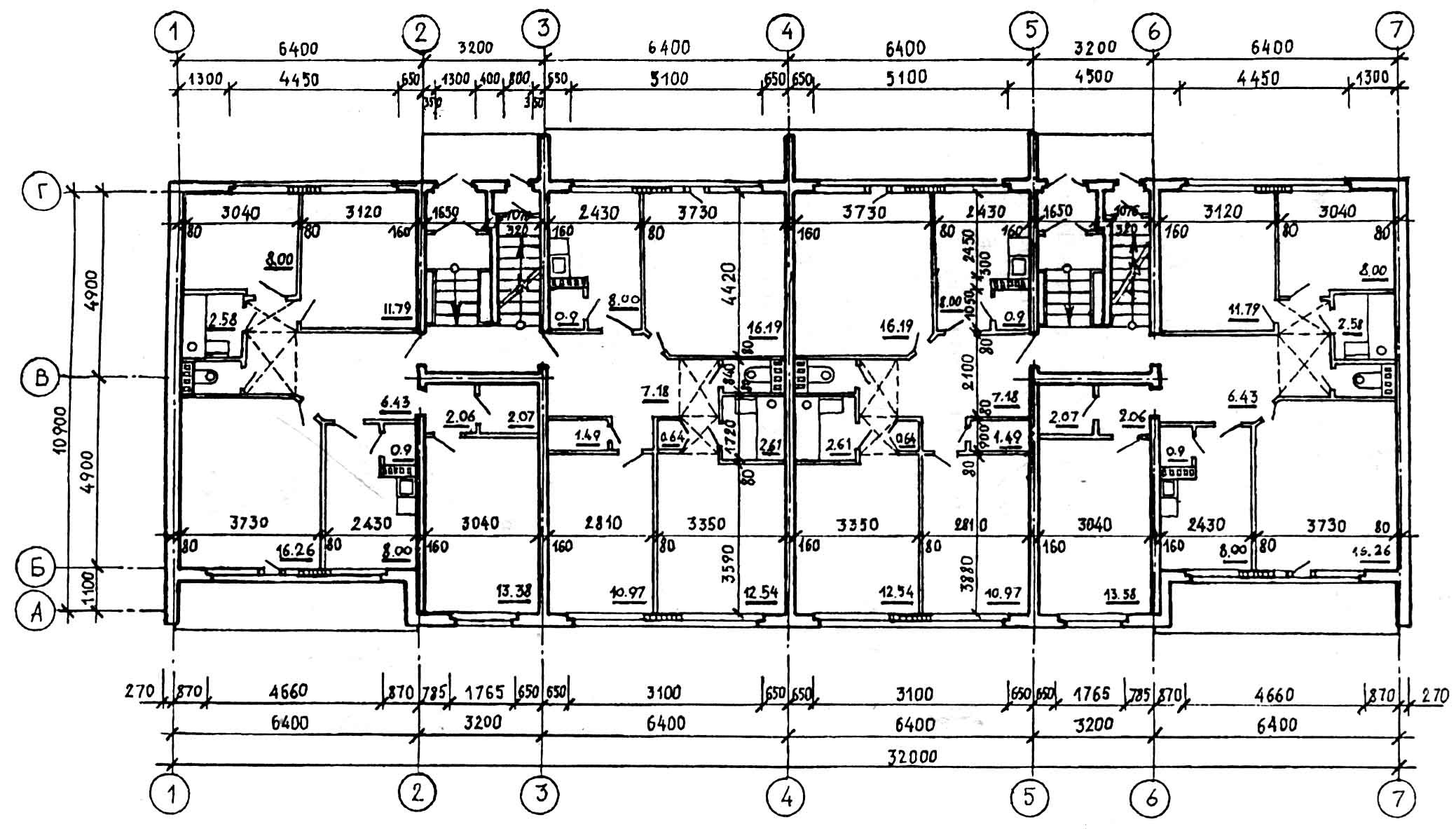 Хрущевка чертеж. Чертежи панельных хрущевок. План технического этажа панельного дома.