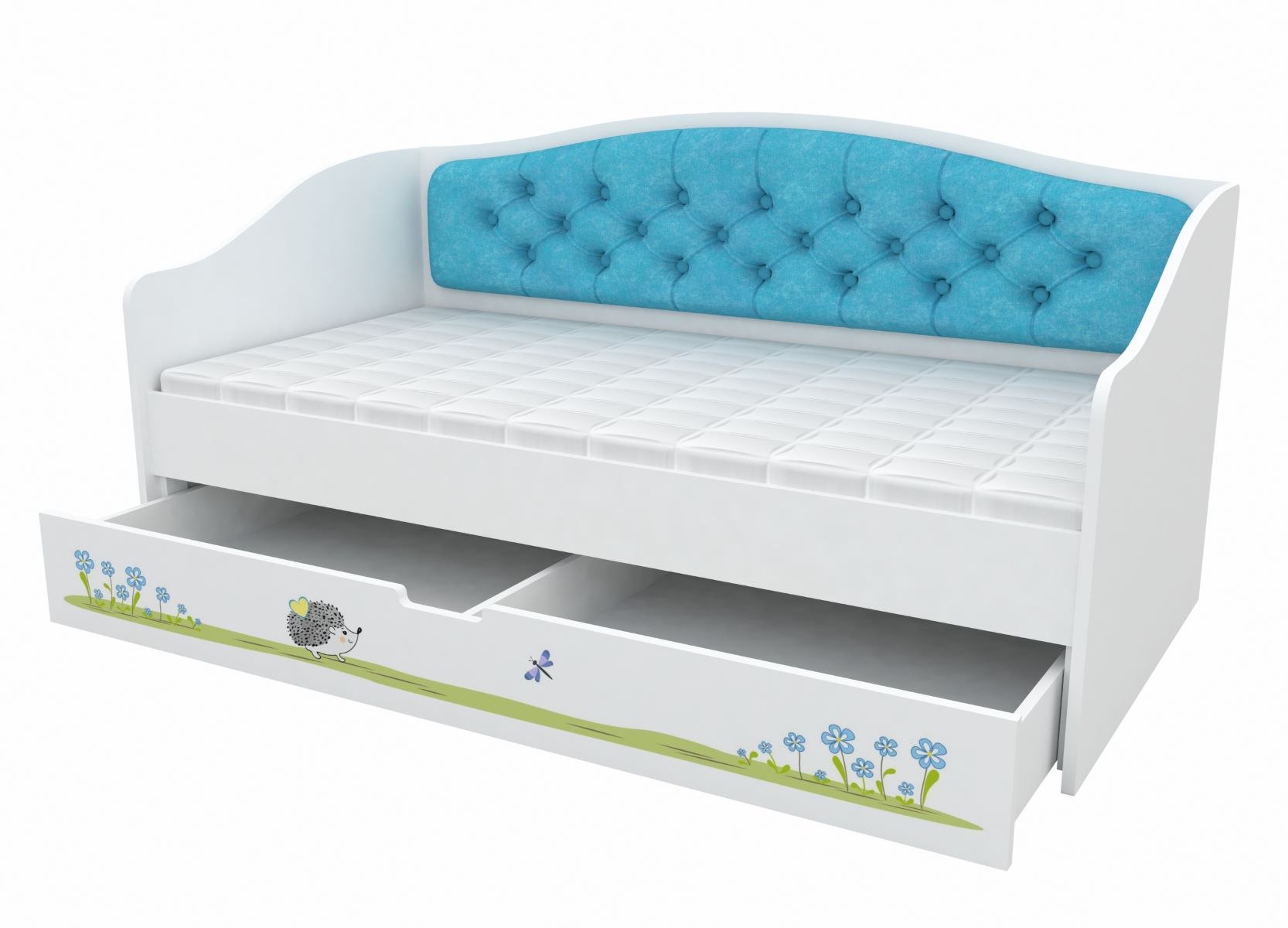 Кровать для ребенка с мягкими бортиками