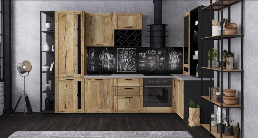 Лофт с холодильником Smeg