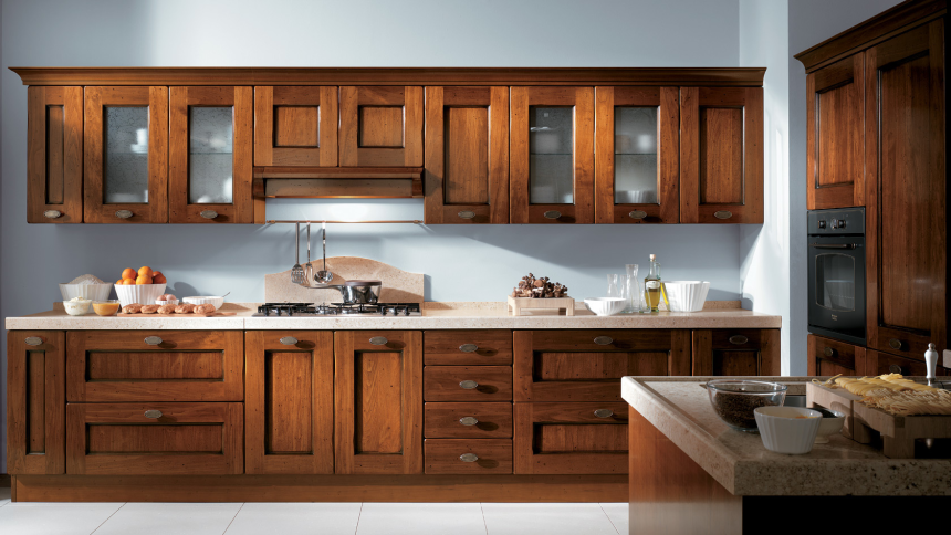 Кухни Scavolini фасад дерево