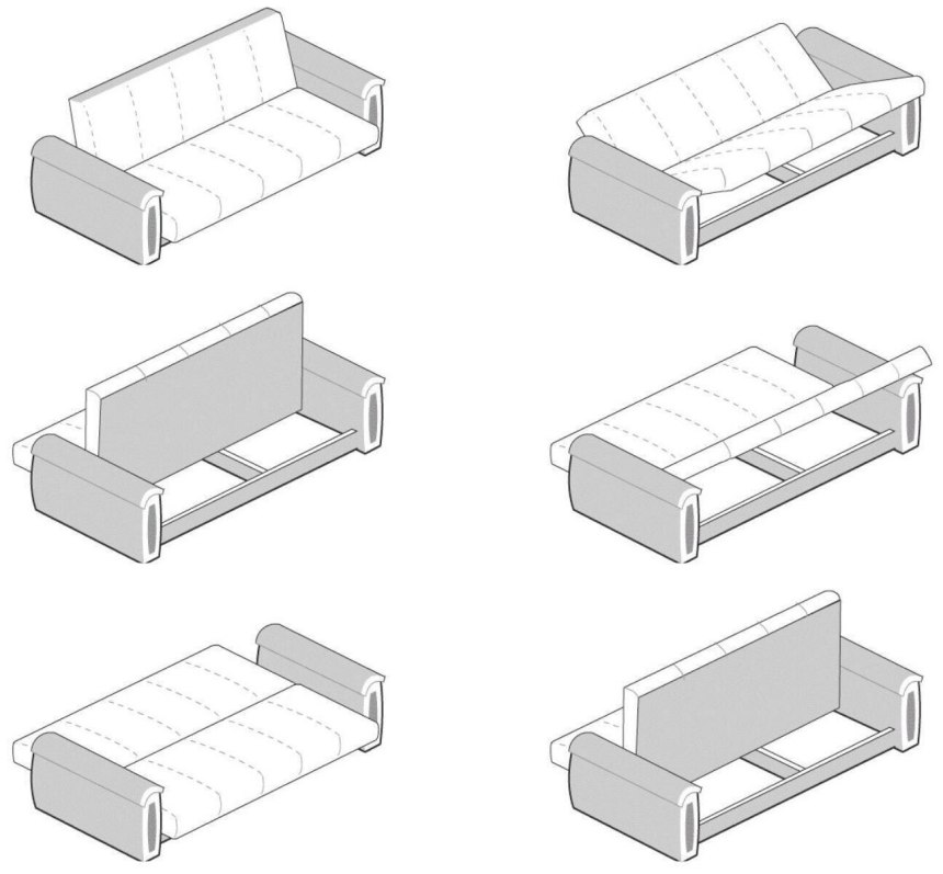 Варианты раскладывания диванов (67 фото)