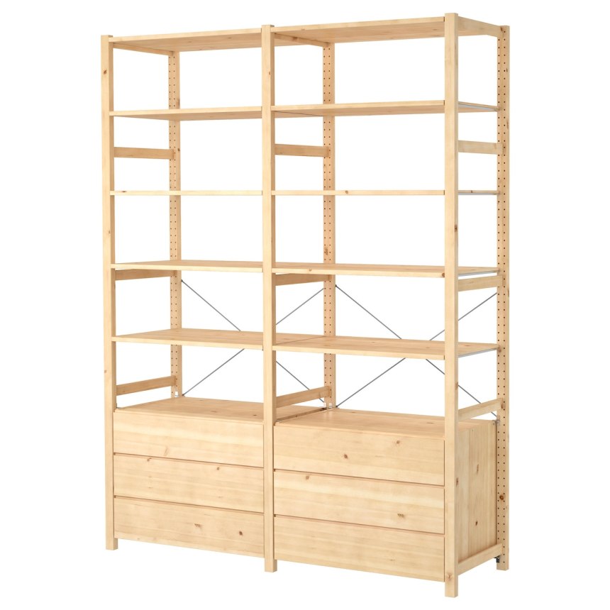 Ikea стеллаж деревянный