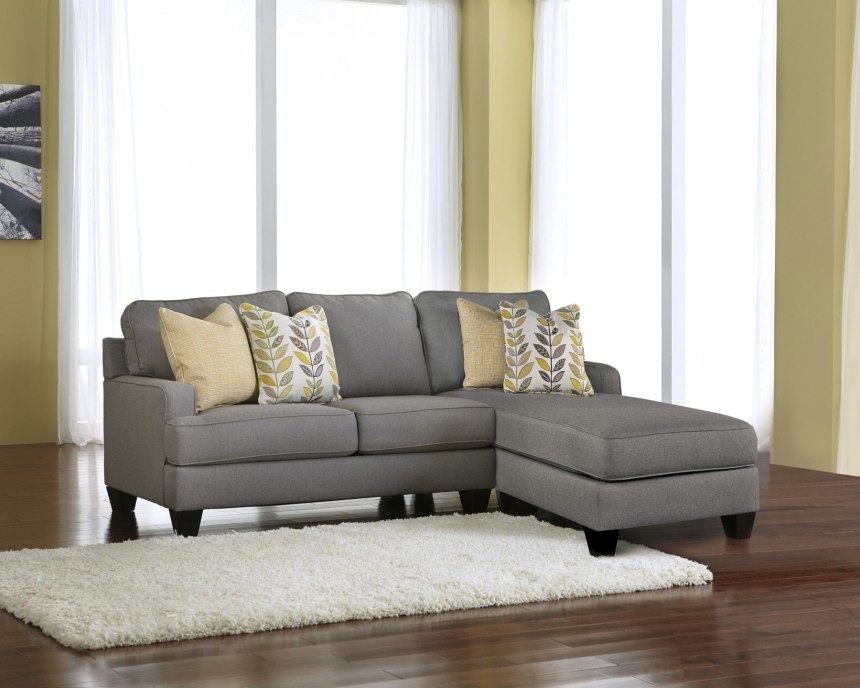 Угловой диван Maddox Sectional серого цвета