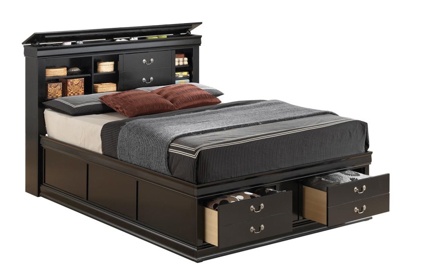 Двуспальная кровать King Size с ящиками для хранения Greensburg, Ashley