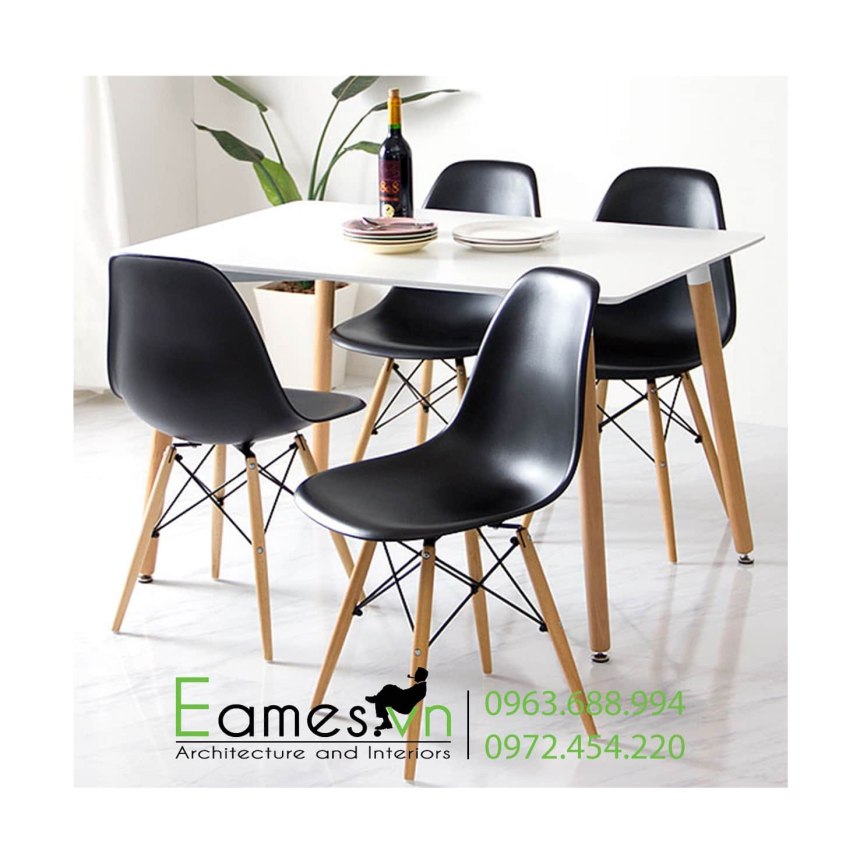 DSW мебель Eames стол черный