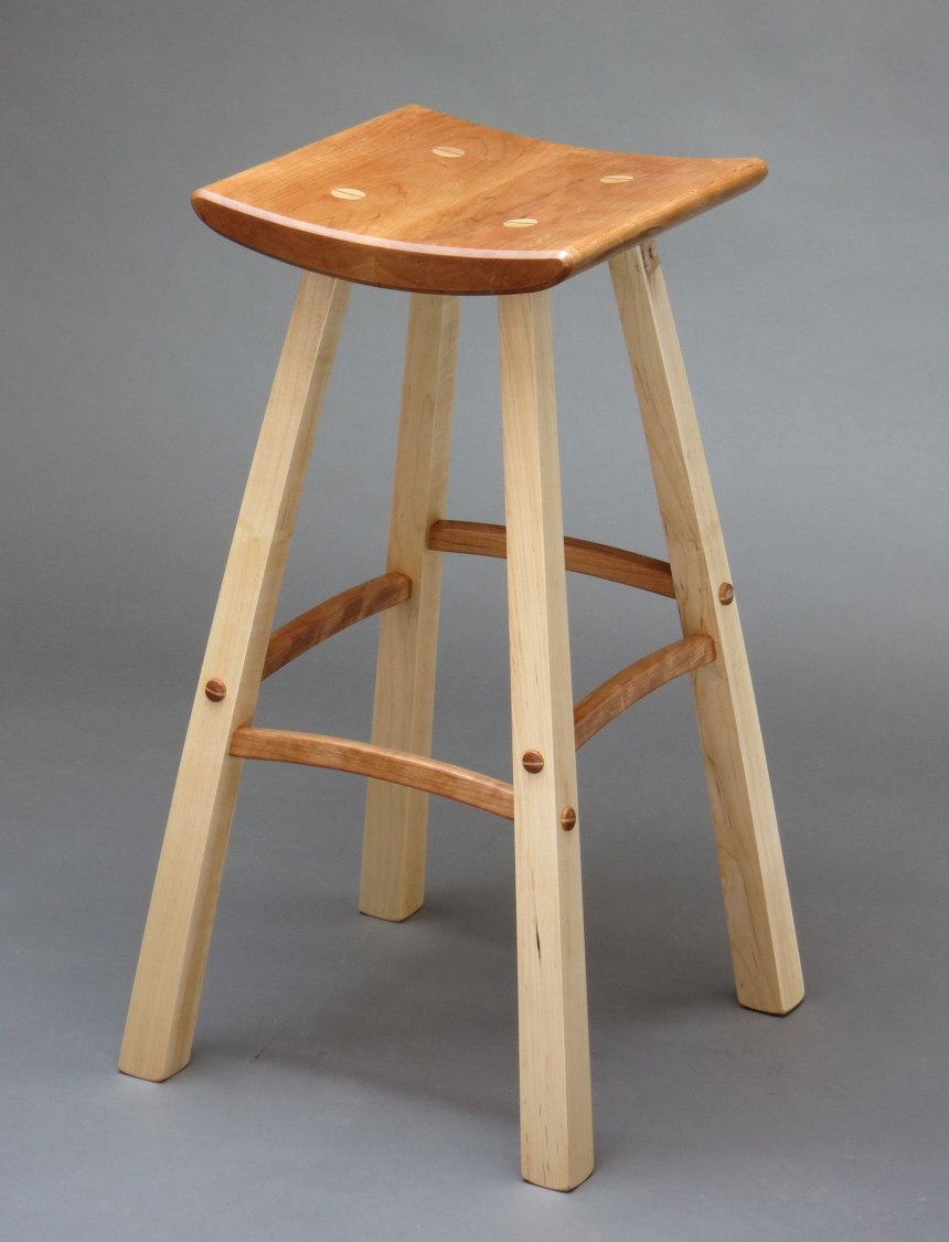 Деревянный стул барный ton Chair Merano