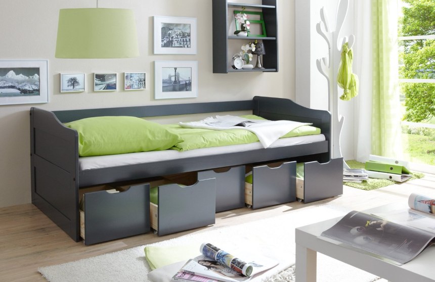 Выкатная кровать для двоих детей ikea