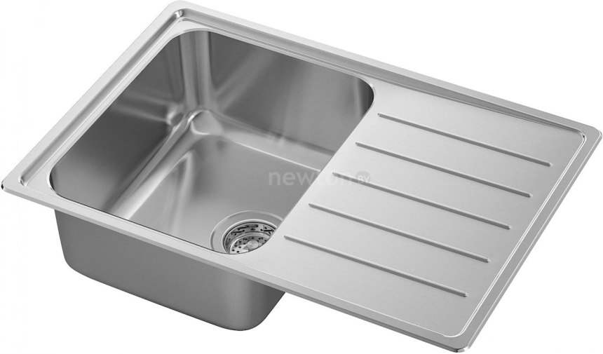 Врезная кухонная мойка ikea VATTUDALEN 691.581.68 69х47см нержавеющая сталь