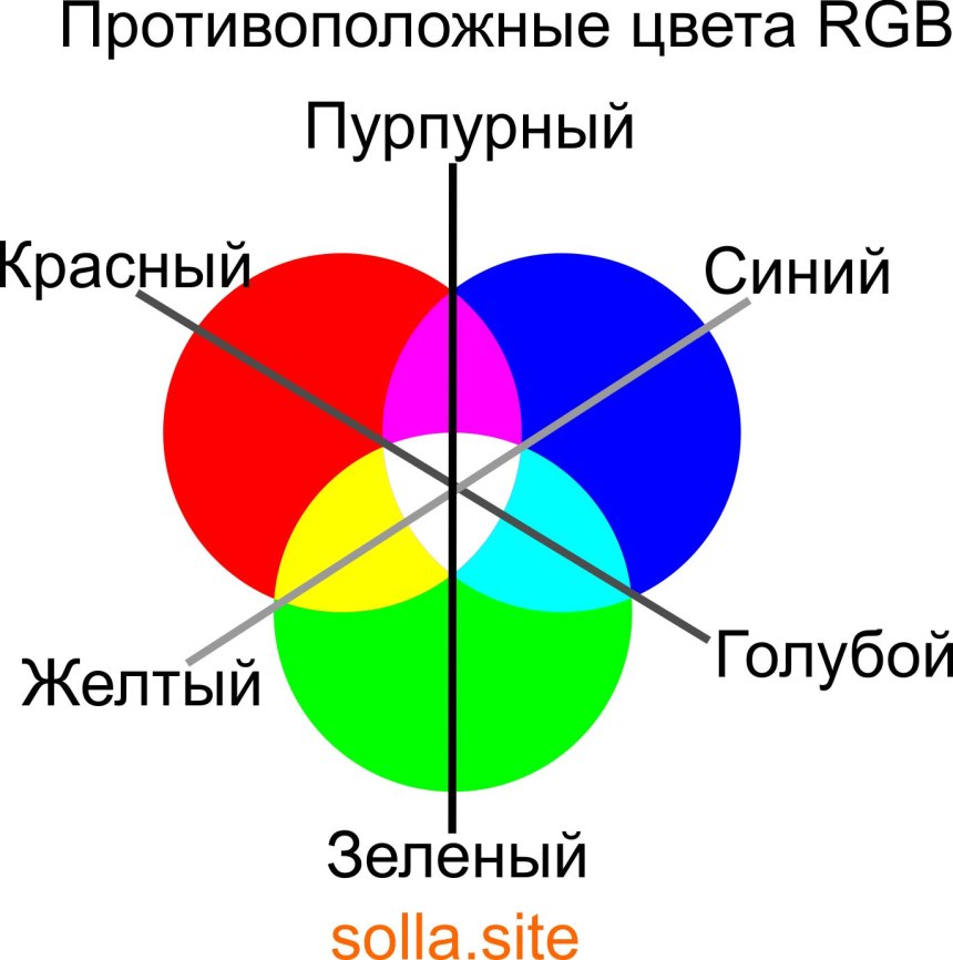 Противоположные цветата