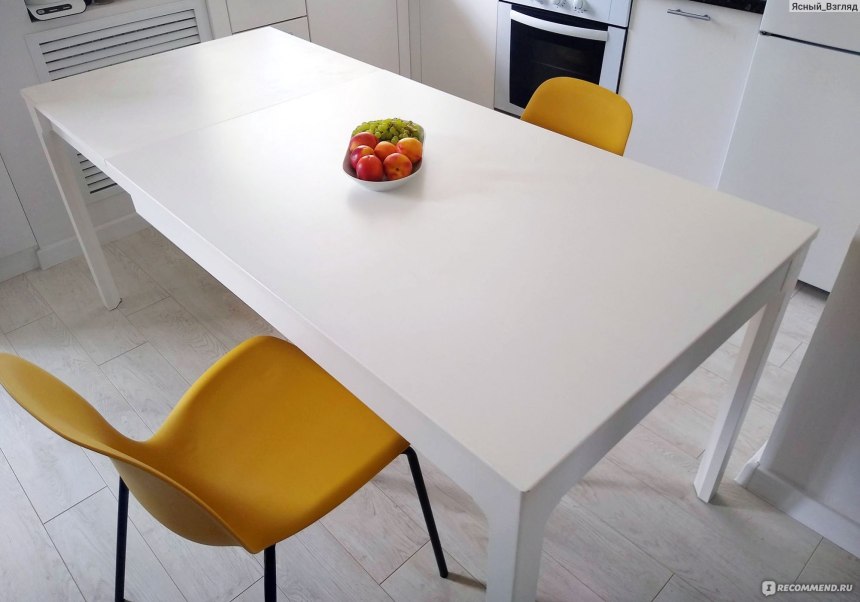 Икеа стол кухонный раскладной белый (64 фото)
