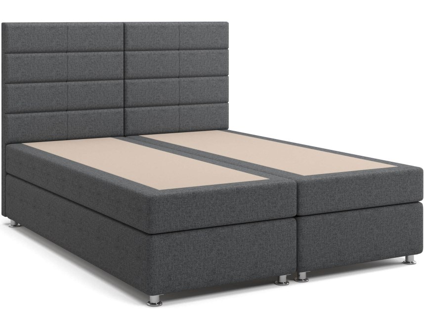 Кровать Гаванна Box Spring (с матрасом) коричневая
