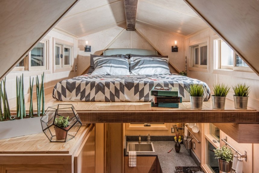 Tiny House с односкатной крышей