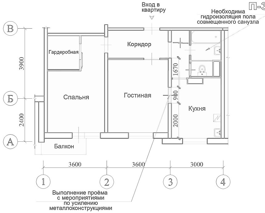 Размер санузла в двушке хрущевке