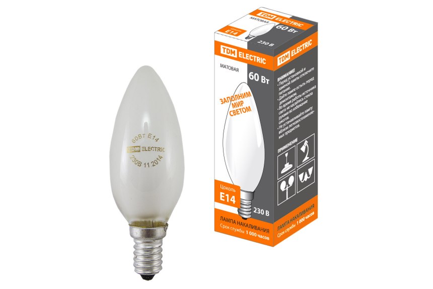 Лампа Gauss led Elementary Candle 6w e27 4100k