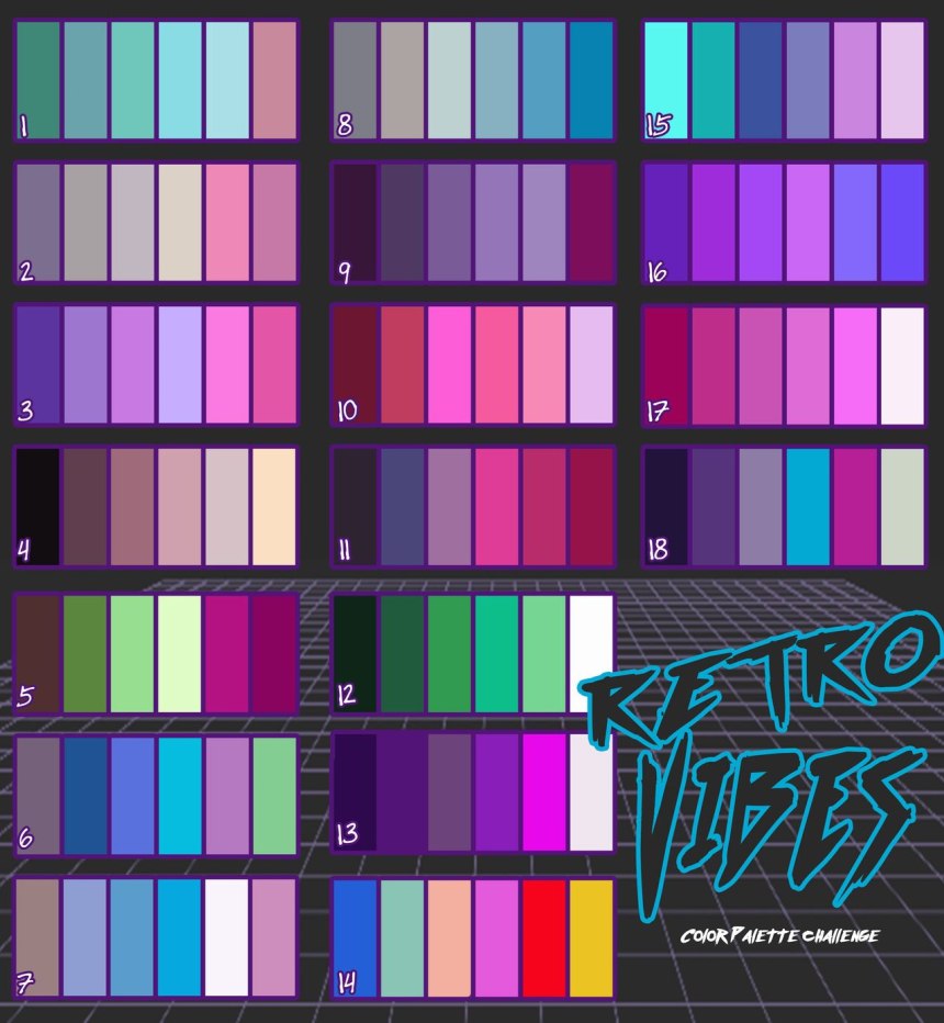 80s Colors Palette