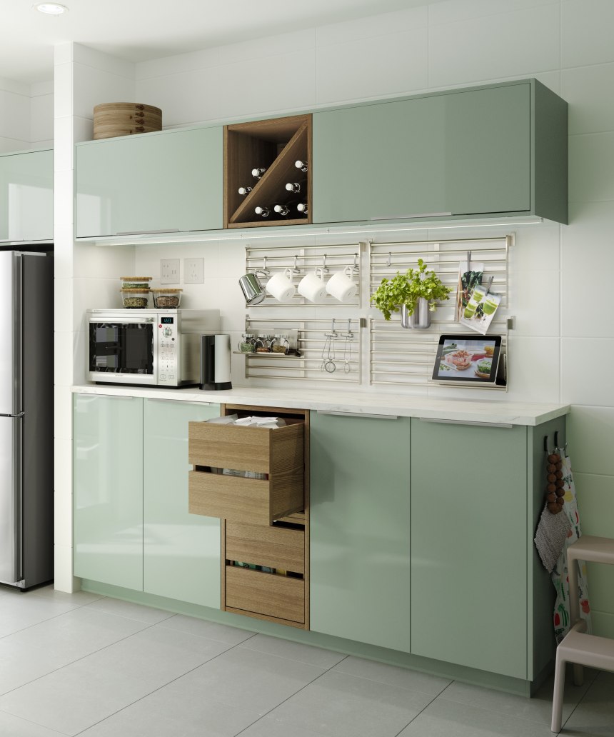 Forest Green 3027 кухня