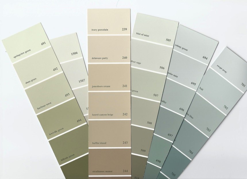 Benjamin Moore краска палитра