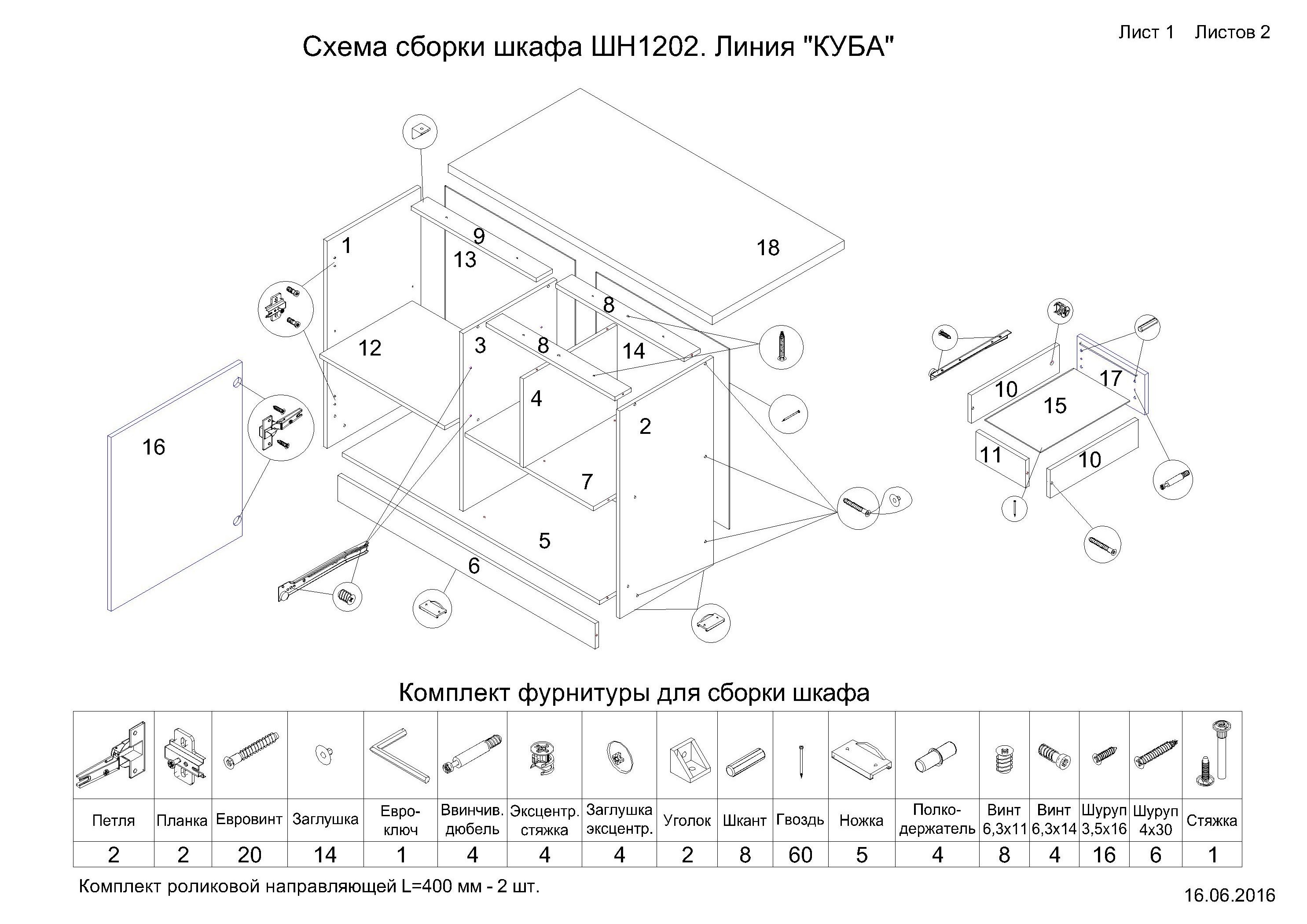 сборка корпусной мебели инструкция