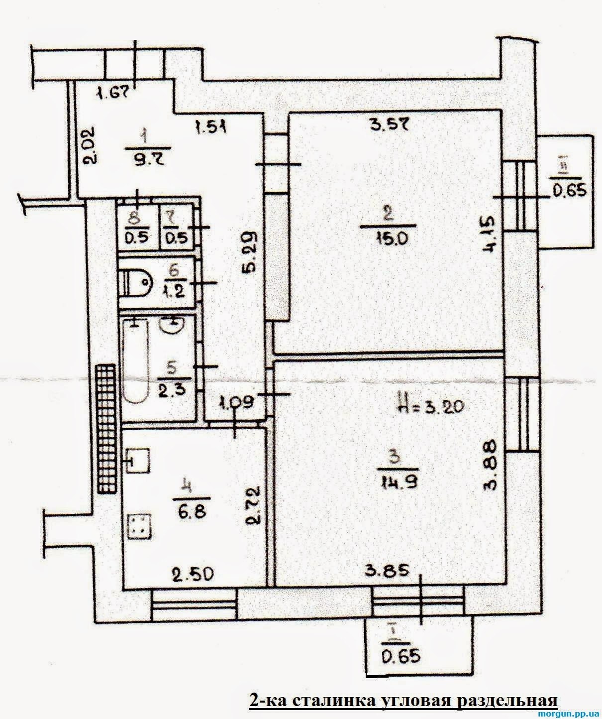 Сталинка 1958 планировка