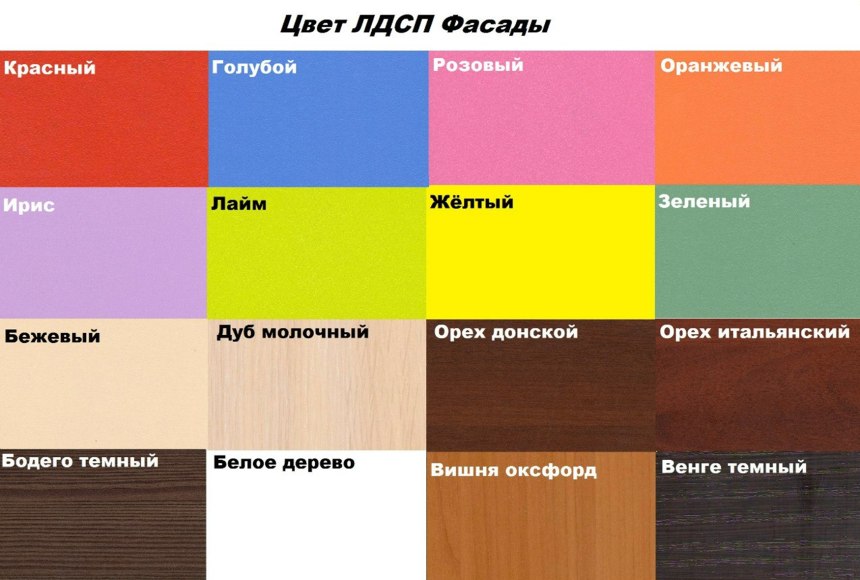 Цветовая гамма мебели