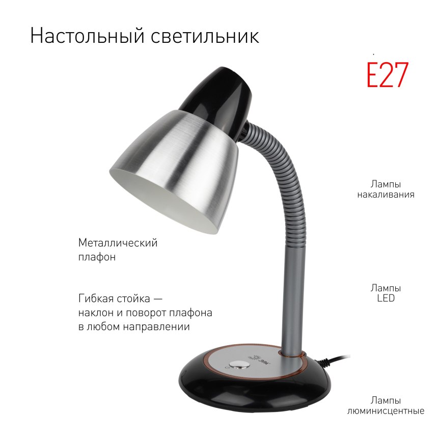 Эра NLED-461-7w-BK б0031609