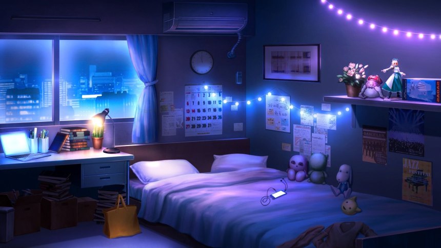 Комната в стиле киберпанк 2077