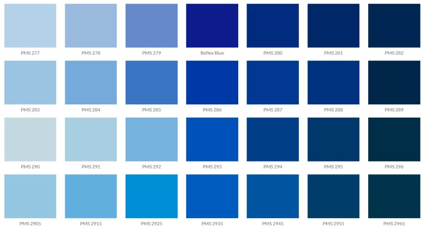 Пантон Bluebird Blue