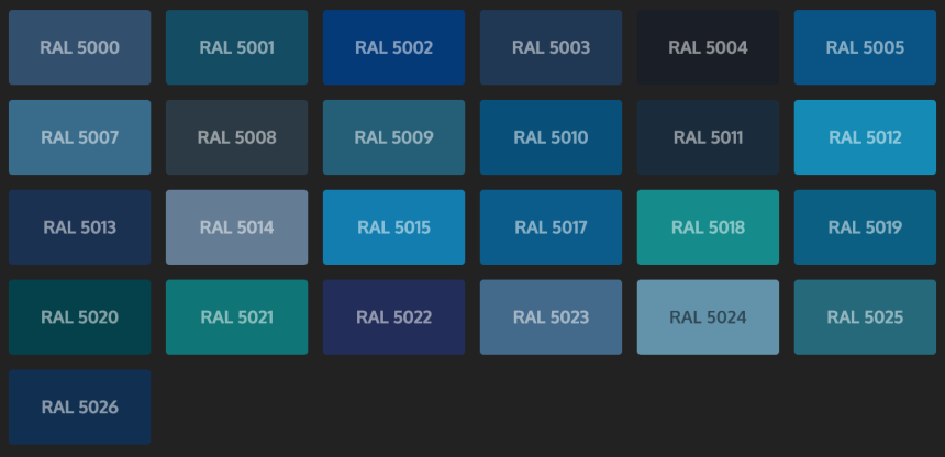 RAL 5015 И 5005