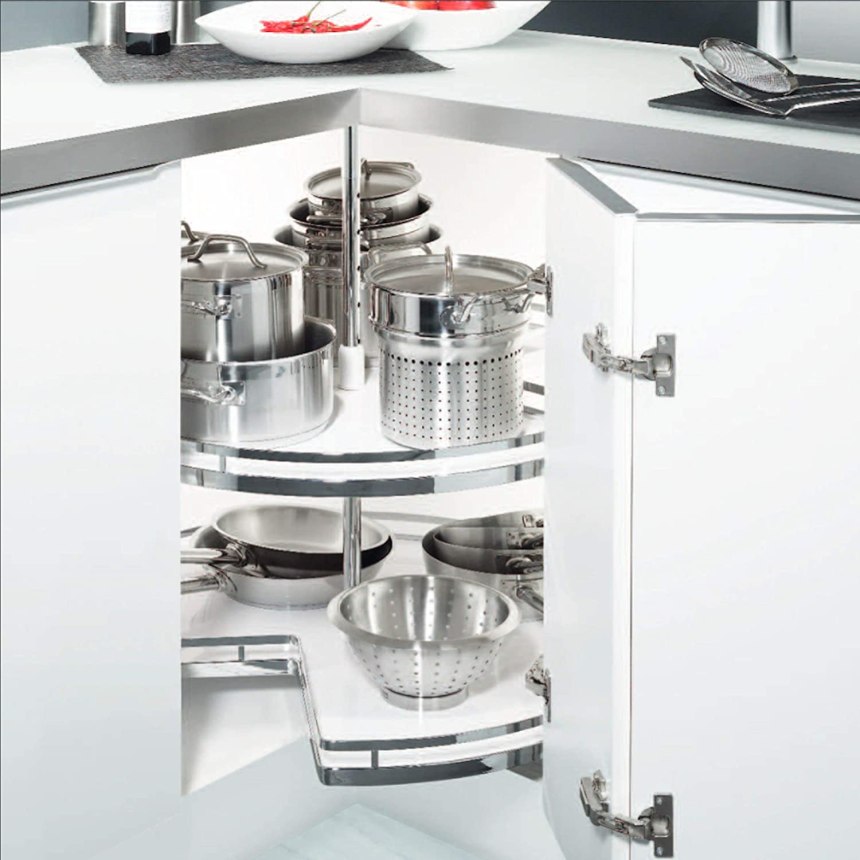 Kesseböhmer Revo 90 угловая фурнитура для углового шкафа на 90°
