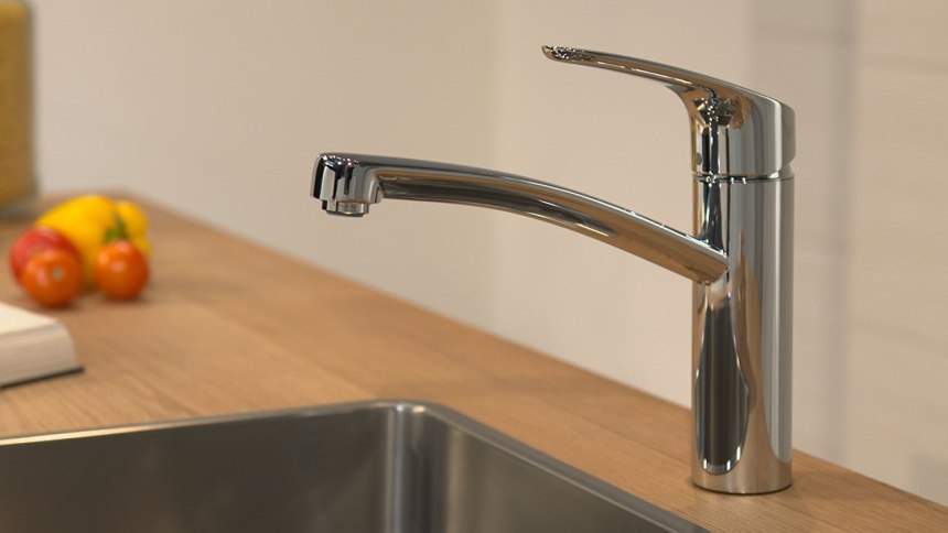 Смеситель для кухни Grohe Eurosmart New с высоким изливом, хром (33202002)