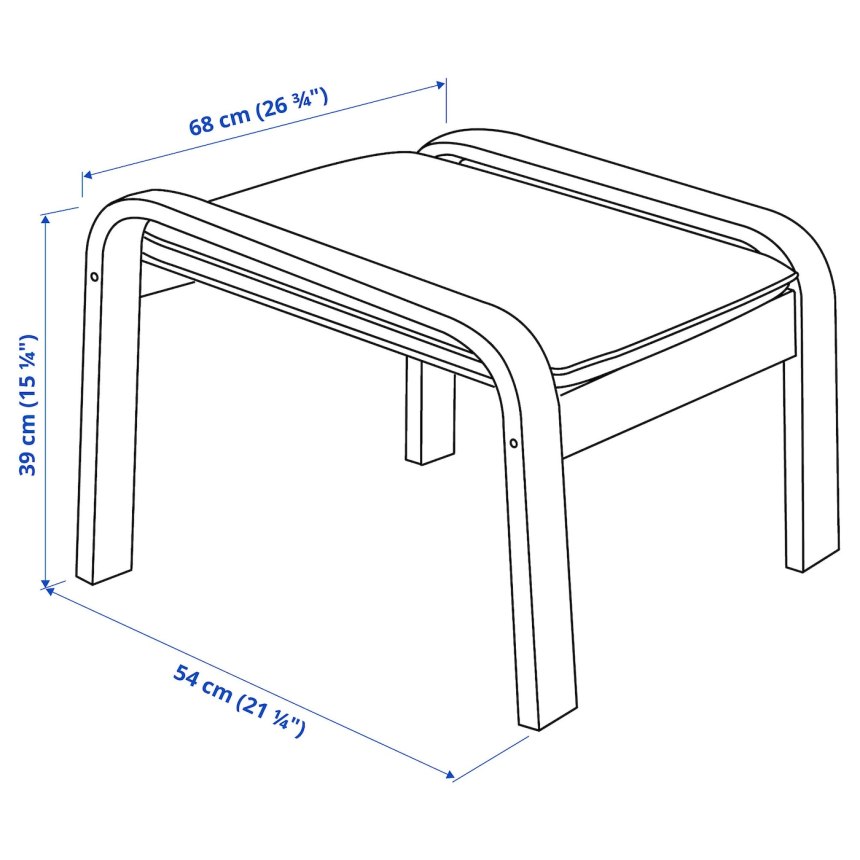 Табурет для ног ikea Poang