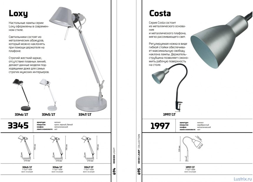 Лампа настольная Odeon Light 1997/1t
