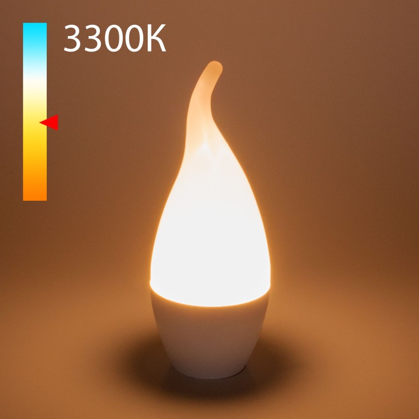Лампа светодиодная Ecola c7mv80elc, e27, c37, 8вт