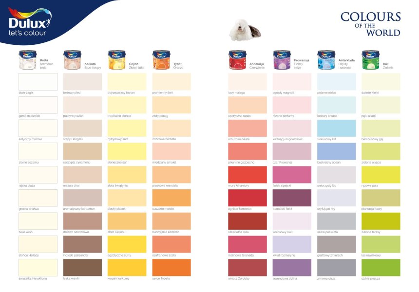 Dulux колеровочная палитра