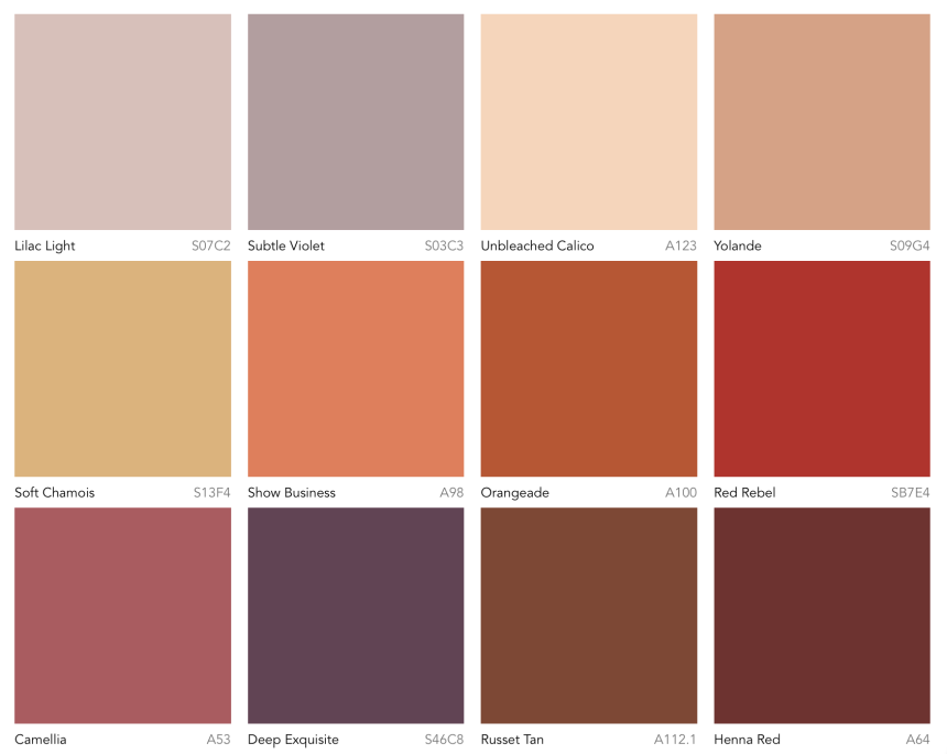 Цветовая палитра 2020 Dulux