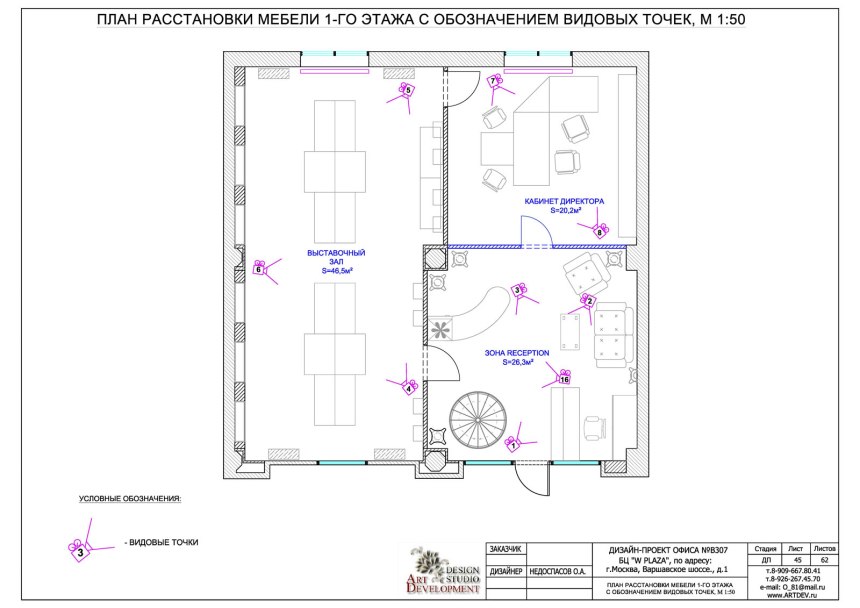 План салона красоты эргономика