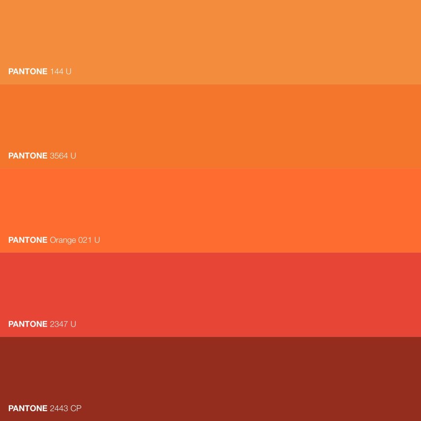 Пантон Orange 021 u