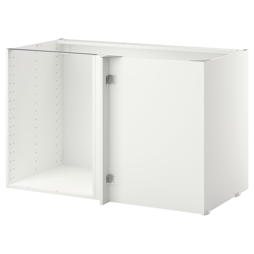 Каркас напольного шкафа углового, белый128x68x80 см