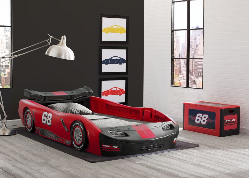 Кровать-машина GTS 90x100 белая