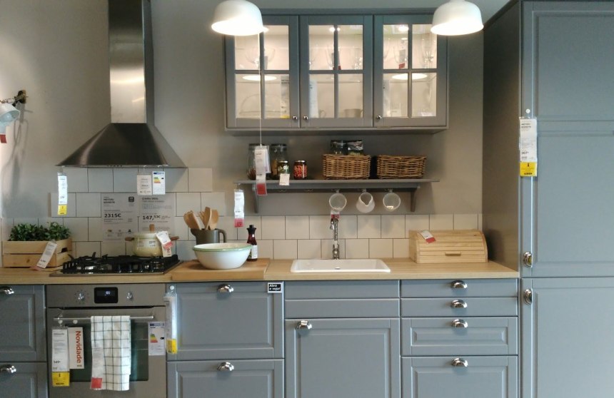 Интерьеры кухни ikea Torhamn