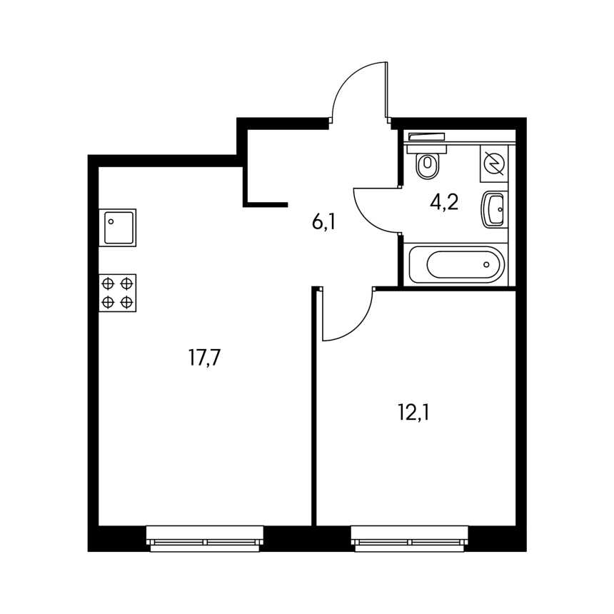 Размеры квартиры пик двушка (69 фото)