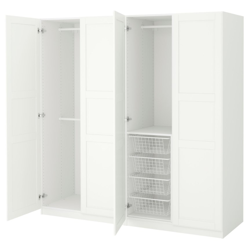 Шкаф гардероб белый (68 фото)