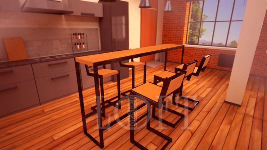 Стул полубарный Loft