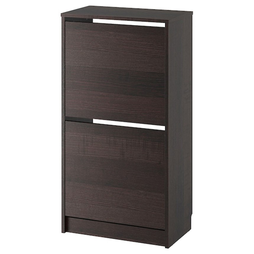 Bissa бисса галошница с 2 отделениями, черный/коричневый49x93 см