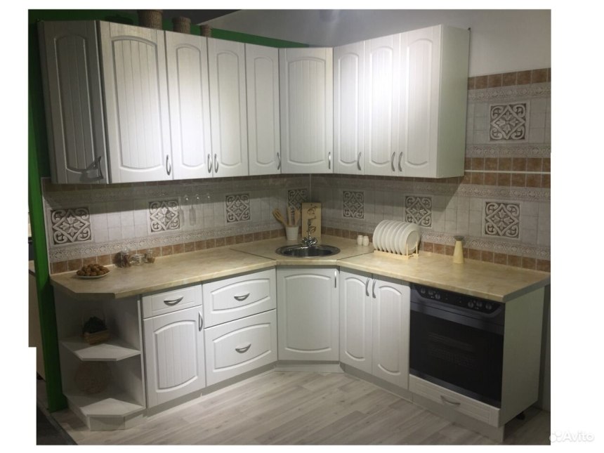 Кухня массив ясеня с патиной