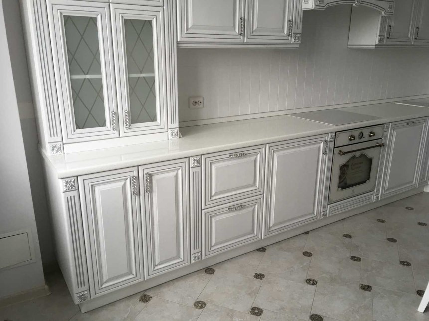 Кухня Ника ясень патина