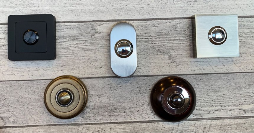Дверной звонок true illuminated Doorbell button, цвет Architectural Bronze