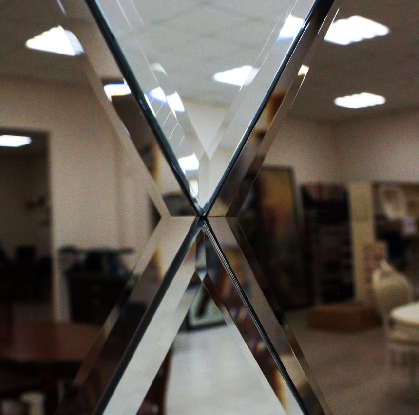 Плитка зеркальная Glass Omega круг бронза lm52