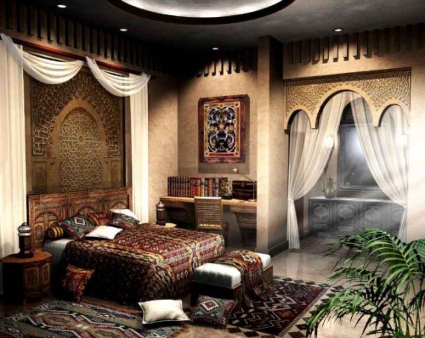 Гостиная в восточном арабском стиле (40 фото)